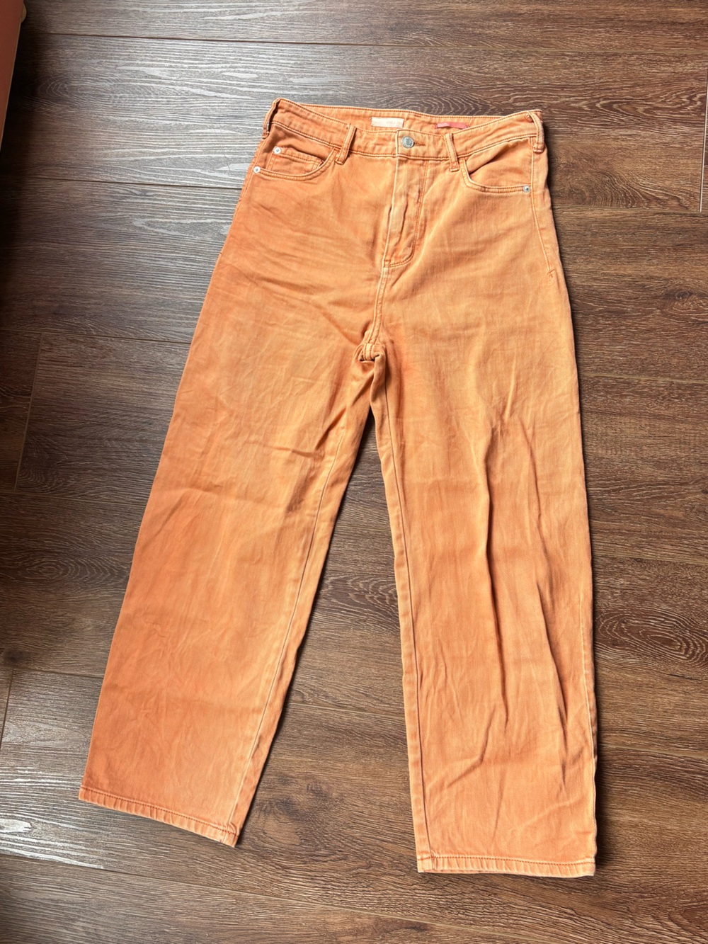 Pilcro Rust-Orange Denim Pants